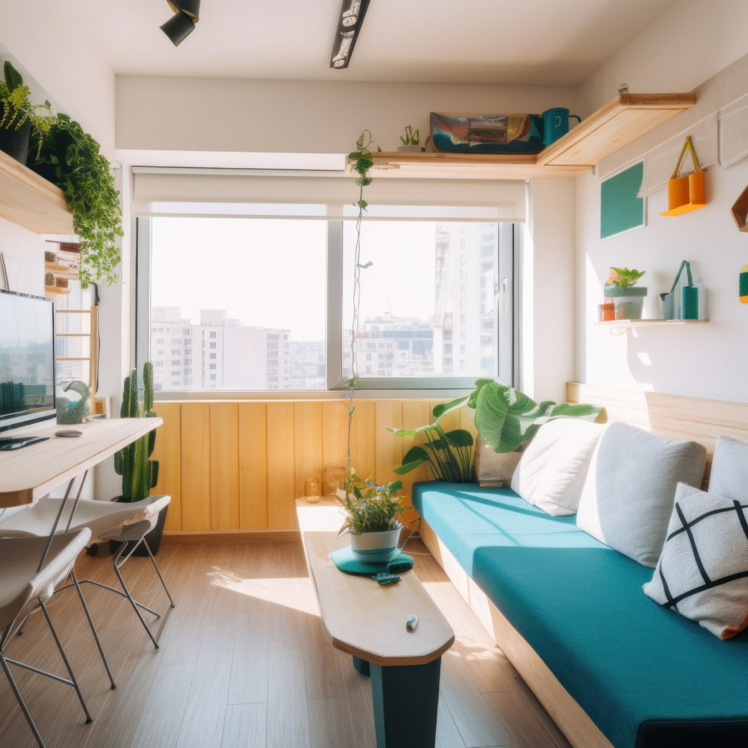 furniture in a compact living space