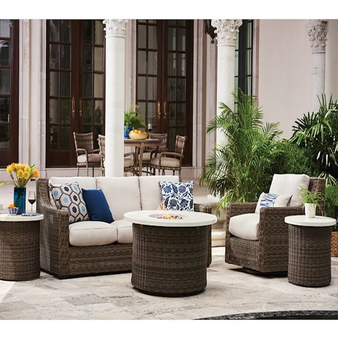 outdoor furniture setup