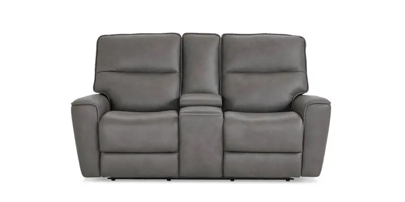 2941a580d62b0e2c513359a8afd92abc Kenneth Leather Power Reclining Loveseat with Center Console - Image 1