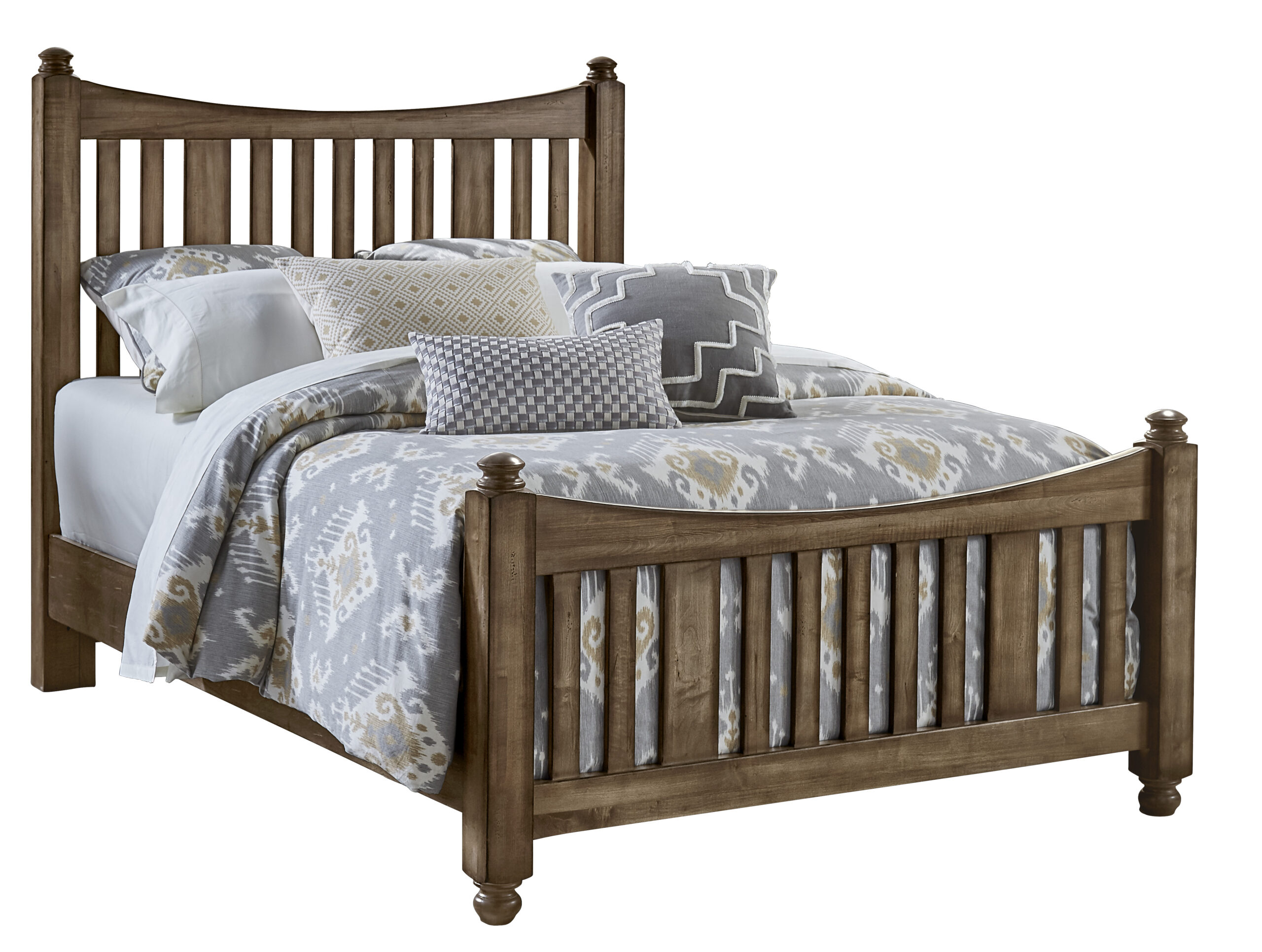40b992996c67fb32345dec46b11206c6 Maple Road Slat Poster Bed With Slat Poster Footboard - 117-558/855/722 - Image 1