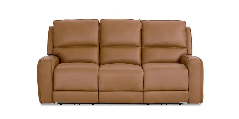 483f73dafd5959a83121d93310c0be46 Raymond Leather Power Reclining Sofa - Image 1
