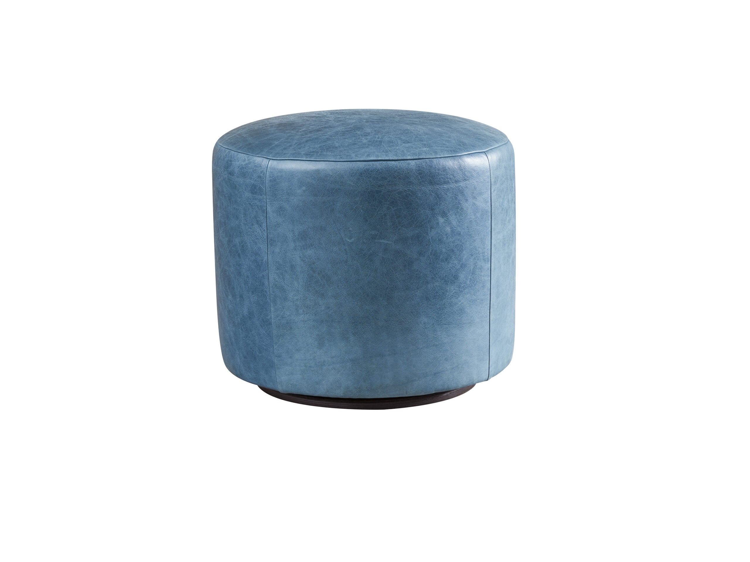 4b681164c827531b488dd312b65d9dce Barclay Butera Upholstery Three Arch Leather Swivel Ottoman LL5453-44SW - Image 1