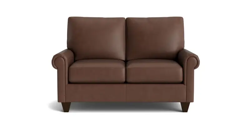 7f86b218d16081782fd98e1fb6e9ffdf True Custom™ True Custom® Leather Panel Arm Loveseat - Image 1