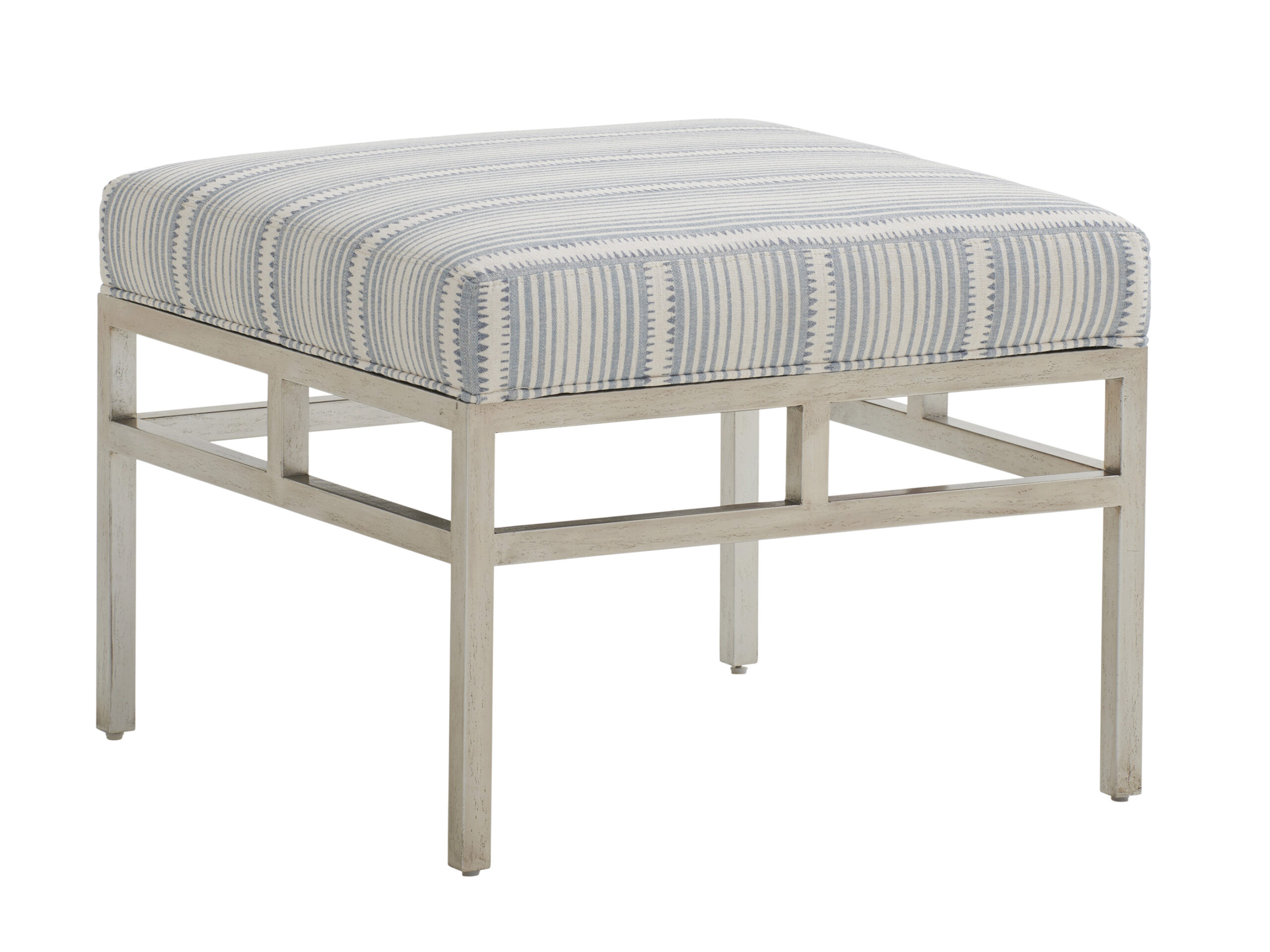 9fb5c3a616c81b51a4deb6d837a61818 Barclay Butera Upholstery Lucca Metal Ottoman 5460-44 - Image 1