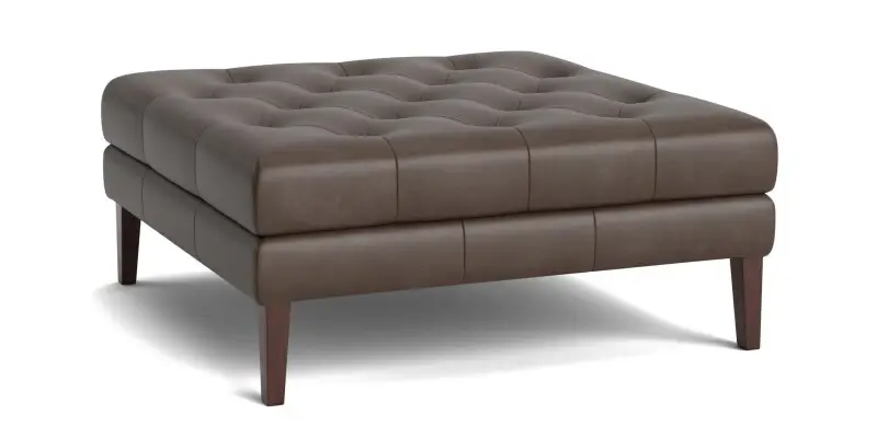 a3f5764124e2469c16727dc3b40106f6 Danbury Leather Ottoman - Image 1