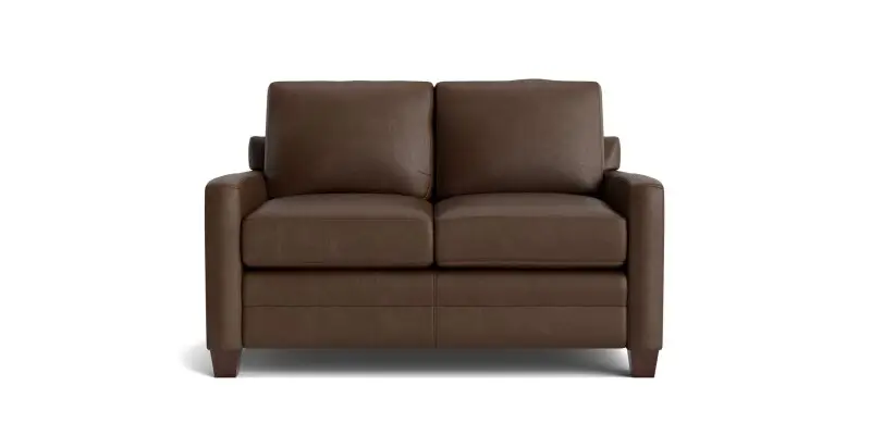 aba2393f8e2b77321b103cd064e85c46 Carolina Leather Track Arm Loveseat - Image 1