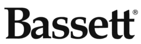 Bassett logo in black serif font with registered trademark symbol.