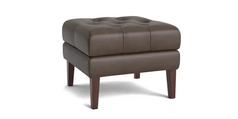 bf46a027079158352b28962ecb2f32b1 Danbury Leather Ottoman - Image 1