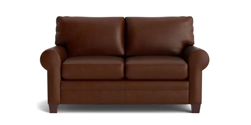 f93a0b84ddafc91d8f796fe30a8b6c6a Carolina Leather Roll Arm Loveseat - Image 1