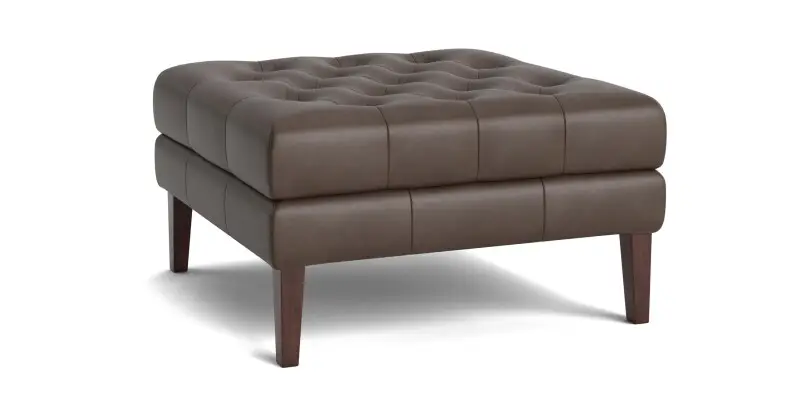 f99d884c6fcf6d2284e5e33a6fdcd510 Danbury Leather Ottoman - Image 1
