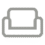 Gray outline icon of a sofa or couch.