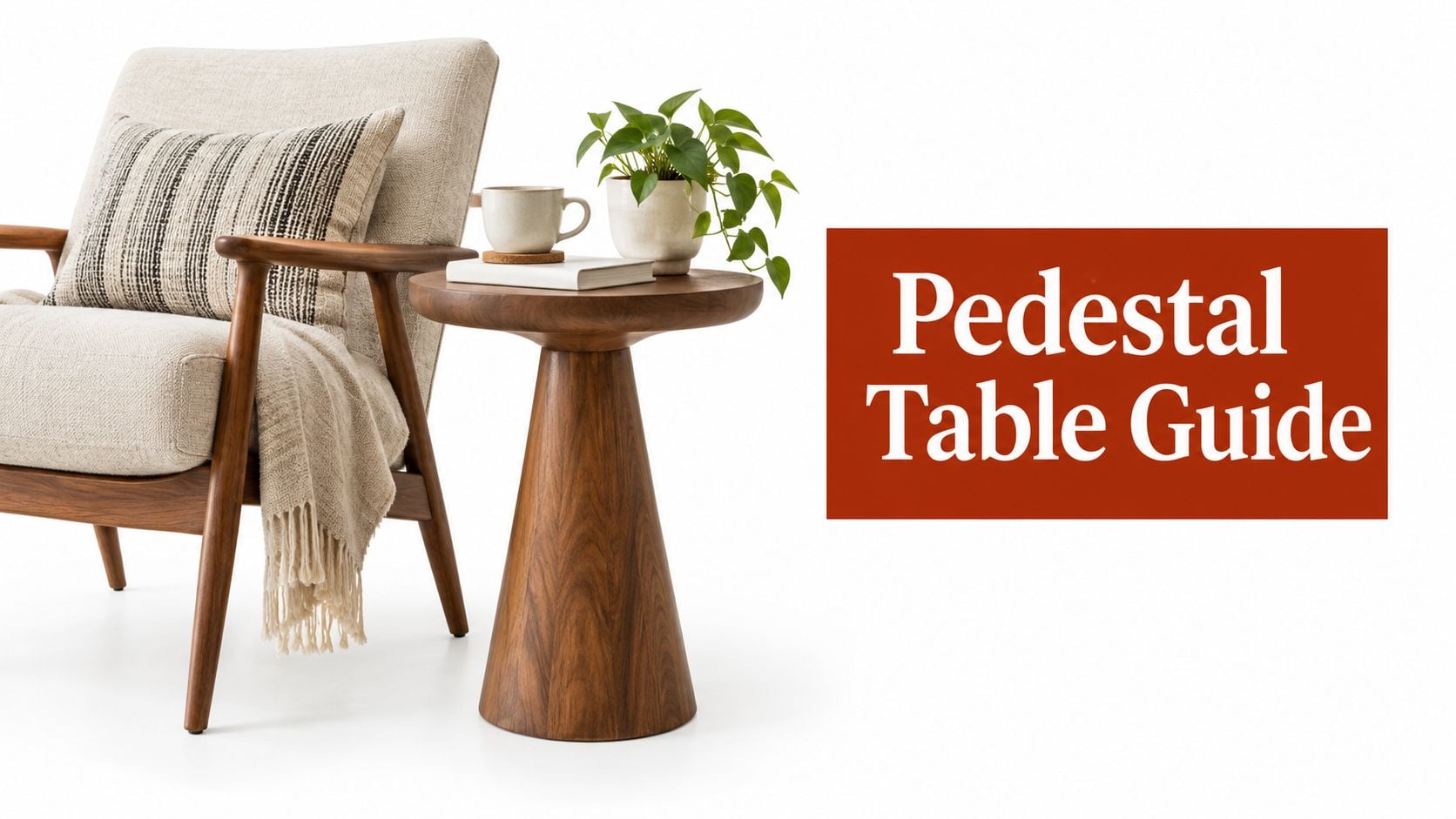 pedestal accent table side table